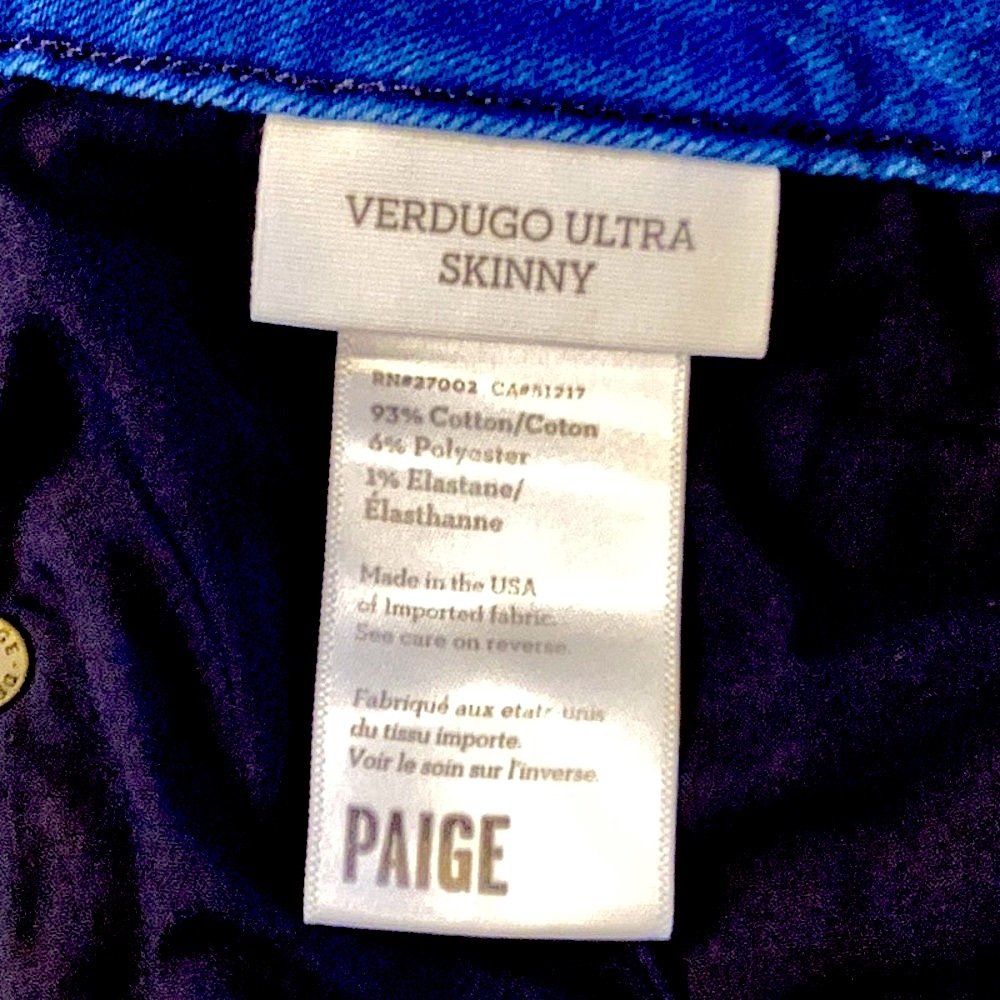 PAIGE VERDUGO ULTRA SKINNY JEANS. MEDIUM WASH. SIZE 31 - Picture 9 of 12